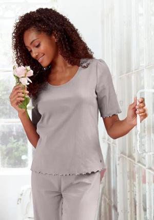 s.Oliver Pyjamaoberteil mit Puffärmeln