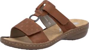Rieker Pantolette, Sommerschuh, Strandschuh, Klettschuh mit