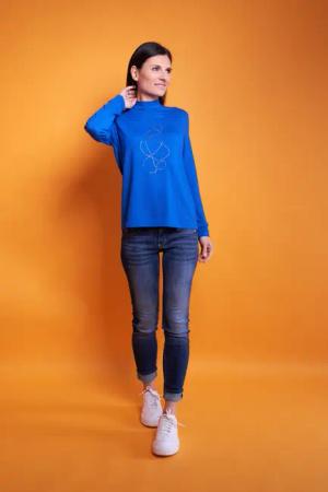 Seidel Moden Langarmshirt mit Glitzersteinen, MADE