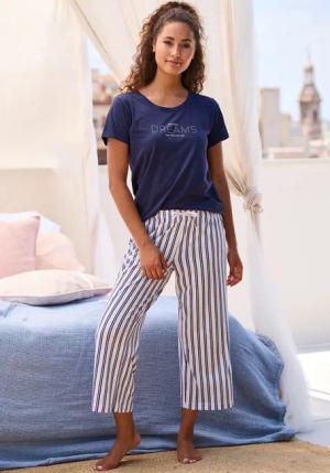 s.Oliver Pyjamaoberteil mit Frontdruck