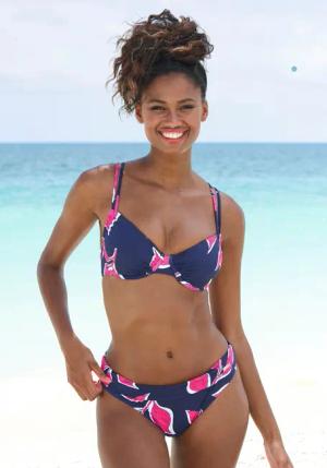 LASCANA Bügel-Bikini-Top, im Blätter-Design