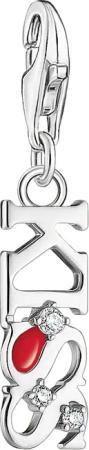 THOMAS SABO Charm-Einhänger KISS mit weißen