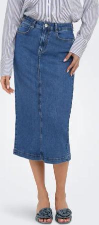 ONLY Jeansrock ONLWONDER MIDI BACK SLIT