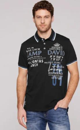 CAMP DAVID Poloshirt mit Logo Artworks