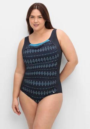 Sheego Badeanzug Große Größen mit Ethnoprint