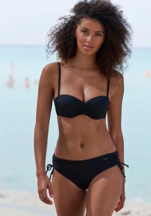 Venice Beach Bandeau-Bikini-Top Lucky, aus gerippter