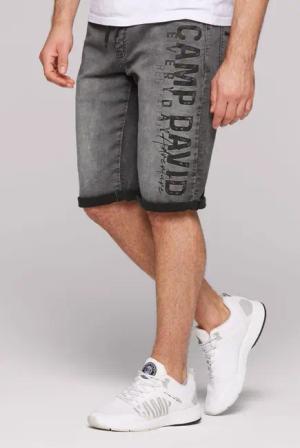 CAMP DAVID Jeansshorts mit Elastikbund