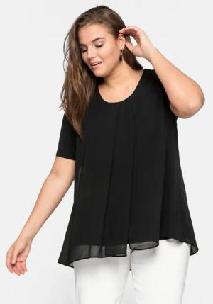 Sheego Blusenshirt Große Größen im Lagenlook