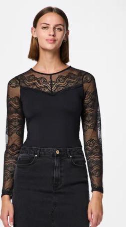 pieces Langarmbody PCSINNA LS BODYSTOCKING NOOS