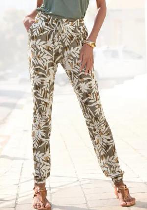 Vivance Jerseyhose mit Alloverdruck, leichte Sommerhose