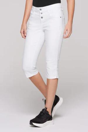 SOCCX Jeansshorts mit Ziernähten