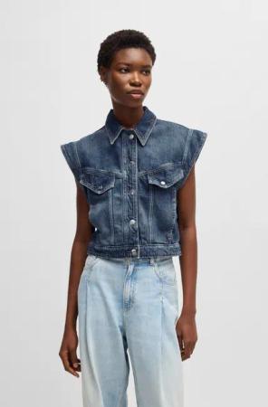 BOSS ORANGE Jeansjacke DENIM VEST 1.0