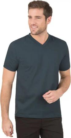 Trigema T-Shirt TRIGEMA V-Shirt DELUXE Baumwolle