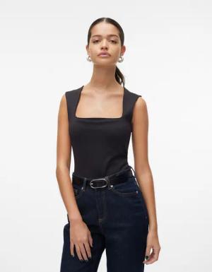 Vero Moda Shirttop VMMILLION SL SQUARE