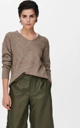 ONLY V-Ausschnitt-Pullover ONLCAMILLA V-NECK L/S PULLOVER