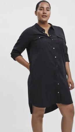 Vero Moda Curve Jeanskleid VMSILA LS