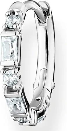 THOMAS SABO Single-Creole farbige Steine, weiße