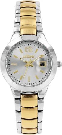 s.Oliver Quarzuhr 2038591, Armbanduhr, Damenuhr, Datum