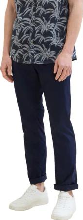TOM TAILOR 5-Pocket-Hose mit Marken-Badge auf