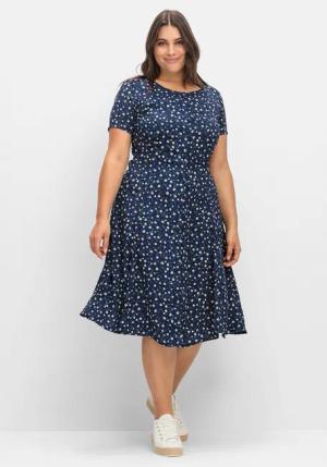 Sheego Blusenkleid Große Größen aus Crêpe,