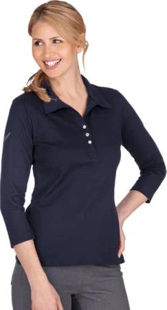 Trigema Poloshirt TRIGEMA Poloshirt mit Kristallsteinen