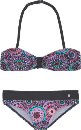s.Oliver Bandeau-Bikini mit coolem Print