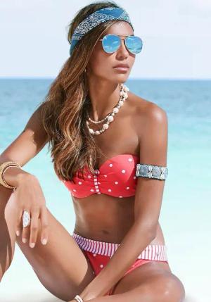 s.Oliver Bügel-Bandeau-Bikini-Top Audrey, mit Mustermix aus