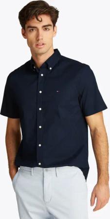 Tommy Hilfiger Kurzarmhemd FLEX POPLIN SOLID