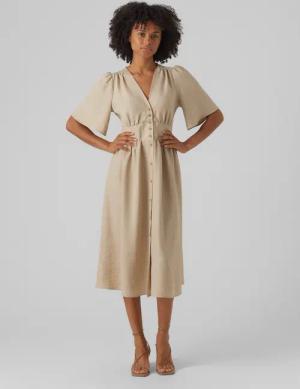 Vero Moda Midikleid VMMELANEY 2/4 BLK