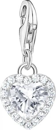 THOMAS SABO Charm Herz Charm weiß,