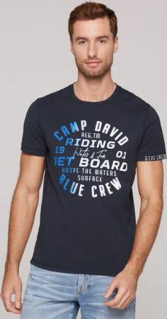 CAMP DAVID T-Shirt mit Logo Print