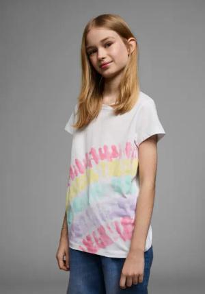 KIDSWORLD T-Shirt Shirt mit Regenbogen-Print Kurzarm,