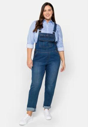 Sheego Stretch-Jeans Große Größen in Latzform