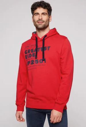 CAMP DAVID Kapuzensweatshirt mit kontrastreichem Print