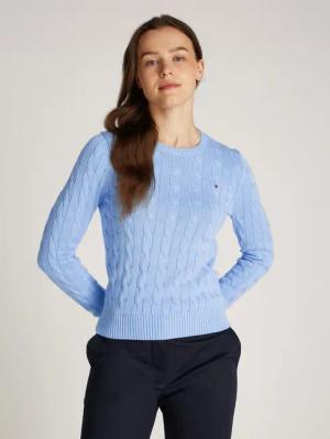 Tommy Hilfiger Rundhalspullover CO CABLE VAR