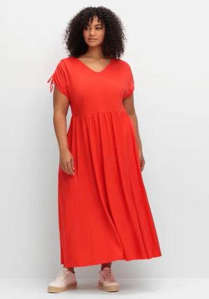 Sheego Jerseykleid Große Größen mit Tunnelzug