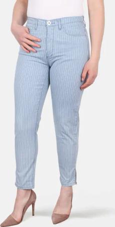 STOOKER WOMEN 5-Pocket-Jeans Nizza Stripe Tapered