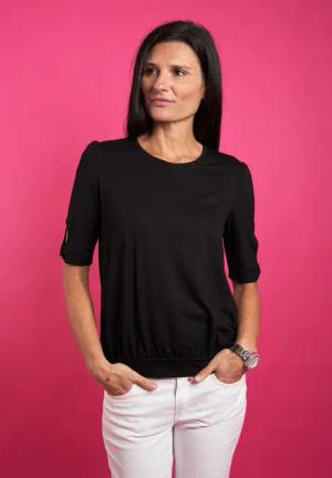 Seidel Moden Rundhalsshirt mit Cut-Out Details,