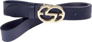 Silbergift Koppelgürtel mit glänzend polierter goldfarbener