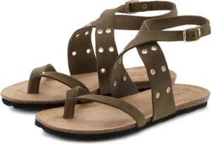 LASCANA Zehentrenner Sandale mit Nieten und