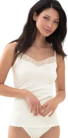 Mey Spaghettitop EMOTION ELEGANCE Spitzenverzierung, Feinripp,