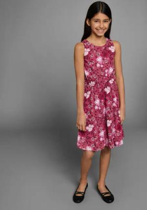 KIDSWORLD Jerseykleid festliche Anlässe, ärmelloses Kleid,