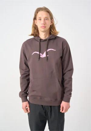 Cleptomanicx Kapuzensweatshirt Mowe mit Logo-Druck