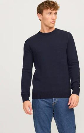 Jack & Jones Rundhalspullover JJEGLOBE KNIT