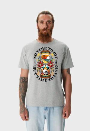 Oldskull T-Shirt Wrldvibe Time To Live