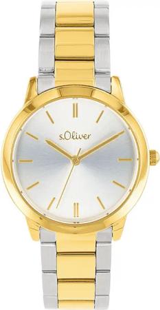 s.Oliver Quarzuhr 2038380, Armbanduhr, Damenuhr, Mineralglas,
