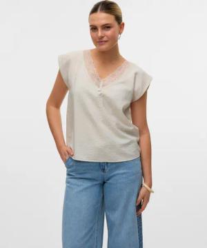 Vero Moda Spitzentop VMSAFA SL V-NECK