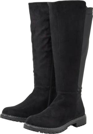 Sheego Große Größen Weitschaftstiefel mit Stretcheinsatz,