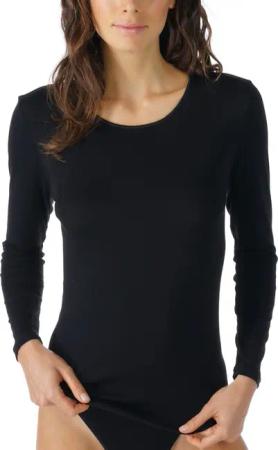 Mey Langarmshirt NOBLESSE Ohne auftragende Seitennähte