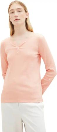 TOM TAILOR Langarmshirt mit Henley-Ausschnitt